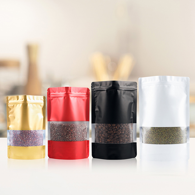 Stand Up Pouch With Matte Window