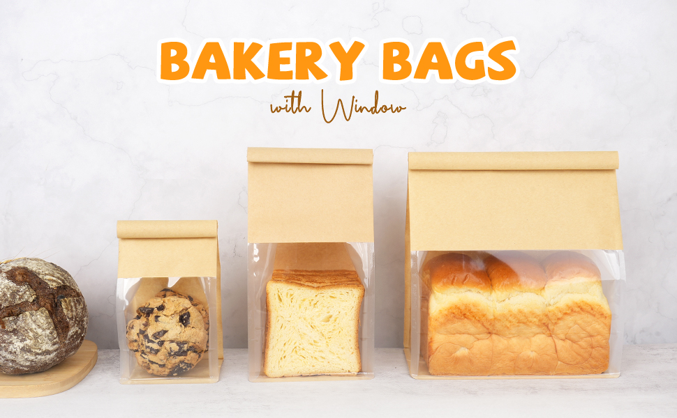 Various Sizes Windowed Bread Bag for Bakery