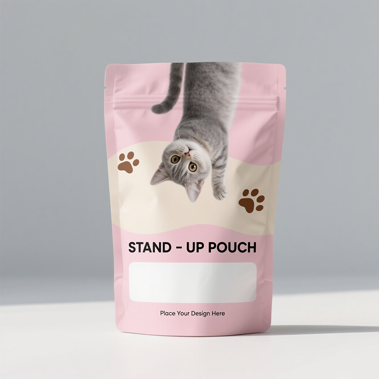 Pink Cat Food Bag