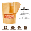 Kraft Paper Stand Up Pouch With Window
