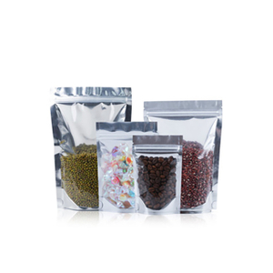 Stand Up Aluminium Foil & Clear Zipper Bag