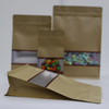 Eight Sides Seal Aluminum Foil Kraft Paper Stand Up Pouch
