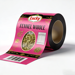 Customized Plastic Film Roll Food Grade Rollstock Jumbo Roll Plastic Pet Film Rolls Food Packaging With Logo