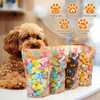 Stand Up Kraft Paper Clear Zipper Bag