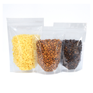 Stand Up Transparent Zipper Bag