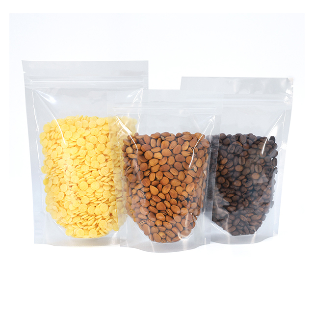 Stand Up Transparent Zipper Bag