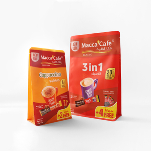 Custom Printed Instant Coffee Packaging Bag for 2 in 1 and 3 in 1 Coffee Mix
