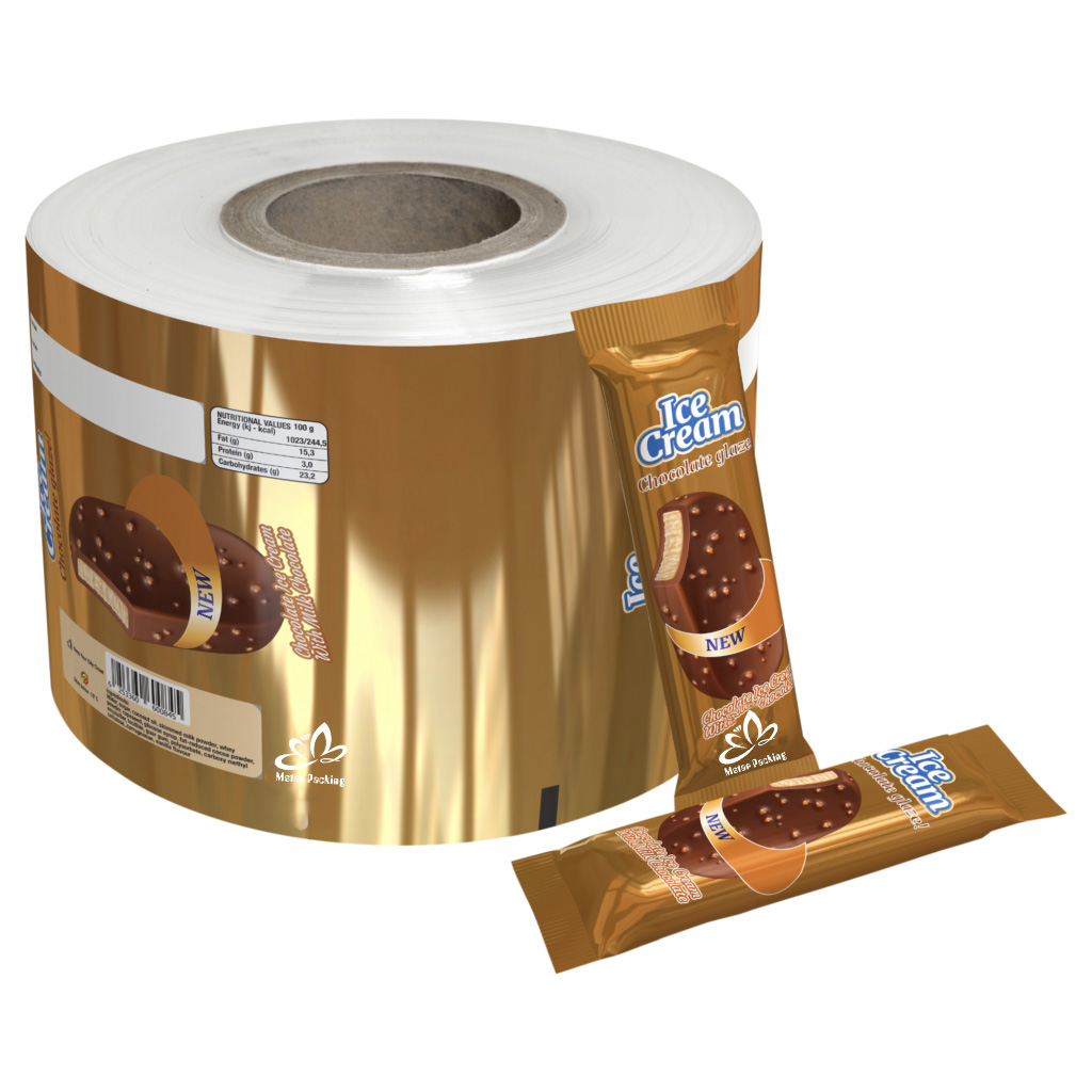 High speed roll film running on automated food packaging equipment