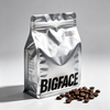 Custom Silver Aluminum Foil Flat Bottom Coffee Bag with Zipper